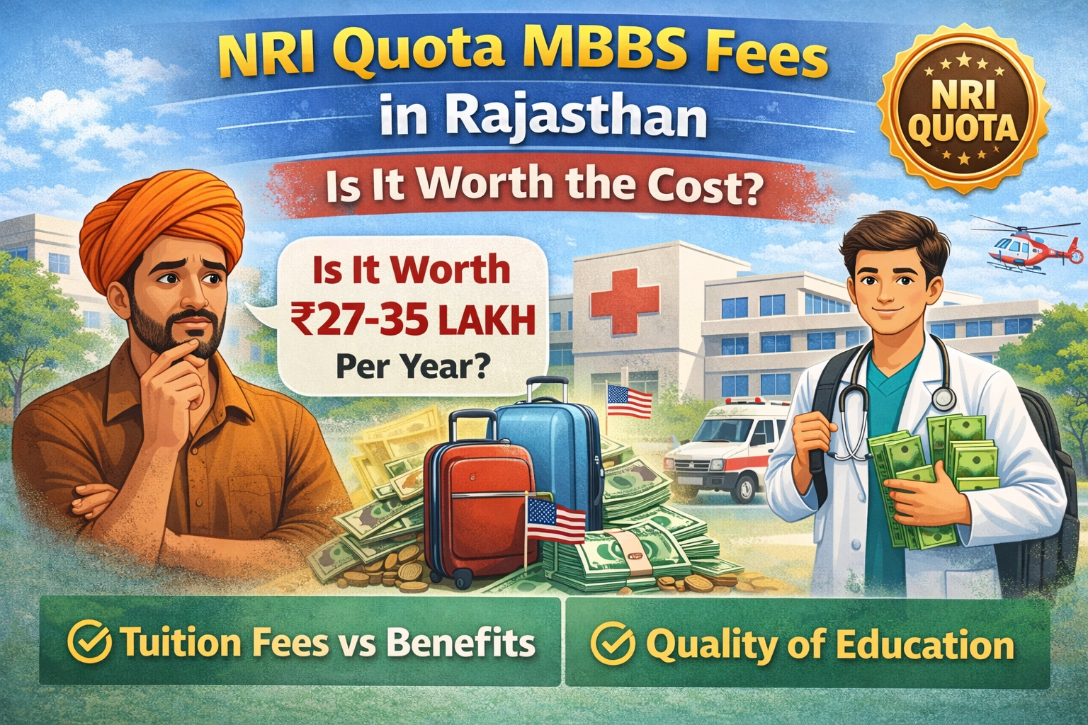 NRI Quota MBBS Fees in Rajasthan: Is It Worth the Cost?